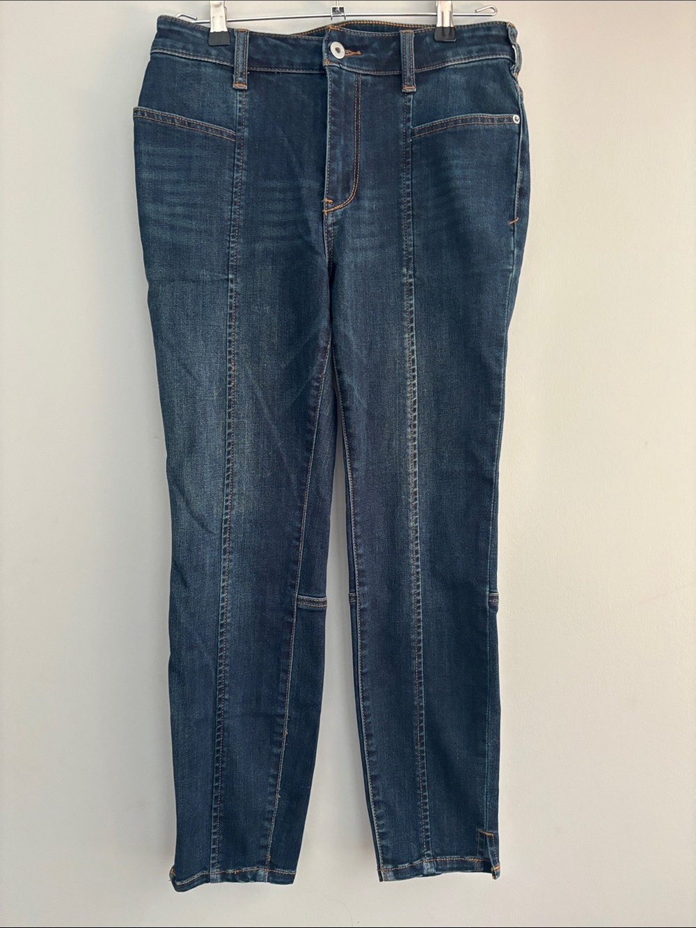 Pilcro and the Letterpress Dark Indigo Cropped Ankle Jeans